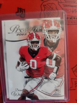 Darnell Washington 2023 Panini Prestige Steelers Rookie RC Card #323 W/ Top