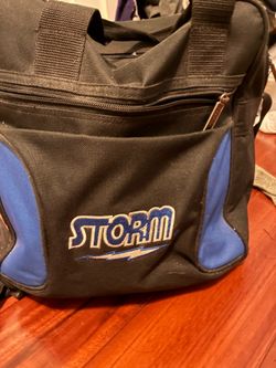 Bowling ball, bag and shoes