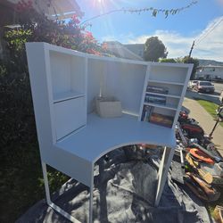 Ikea white corner desk
