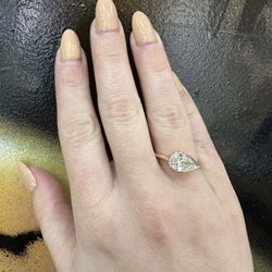 14k LAB DIAMOND RING 