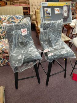 Brand new dark gray swivel stools