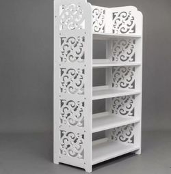 5 Tier Heavy Duty Storage Bookcase Organizer Standing Shoe Rack Shelf Cabinet FREE SHIPPING VIA FED EX 3-5 BUSINESSES DAYS