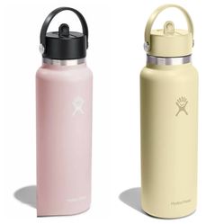 40oz Hydro Flask Wide Mouth w/ Flex Straw Lid – New, Limited Colors