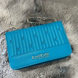 Bebe Cross Body Purse Blue