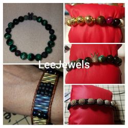LeeJewels chakras, and more men bracelets. Each.