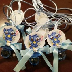 Stitch Lilo And Stitch Baby shower Pacifiers Guest Favor Necklaces