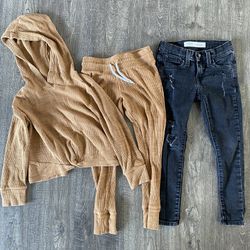 Girls Size 6 Pants And Hoodie 