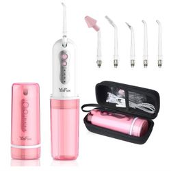 Cordless Water Flosser for Teeth: Portable Oral Irrigator Rechargeable 