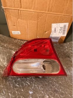 Rear Bumper Light Compatible with Honda Civic 2009-2011 – Exterior Replacement Brake Lamp with Red Lens (LH)