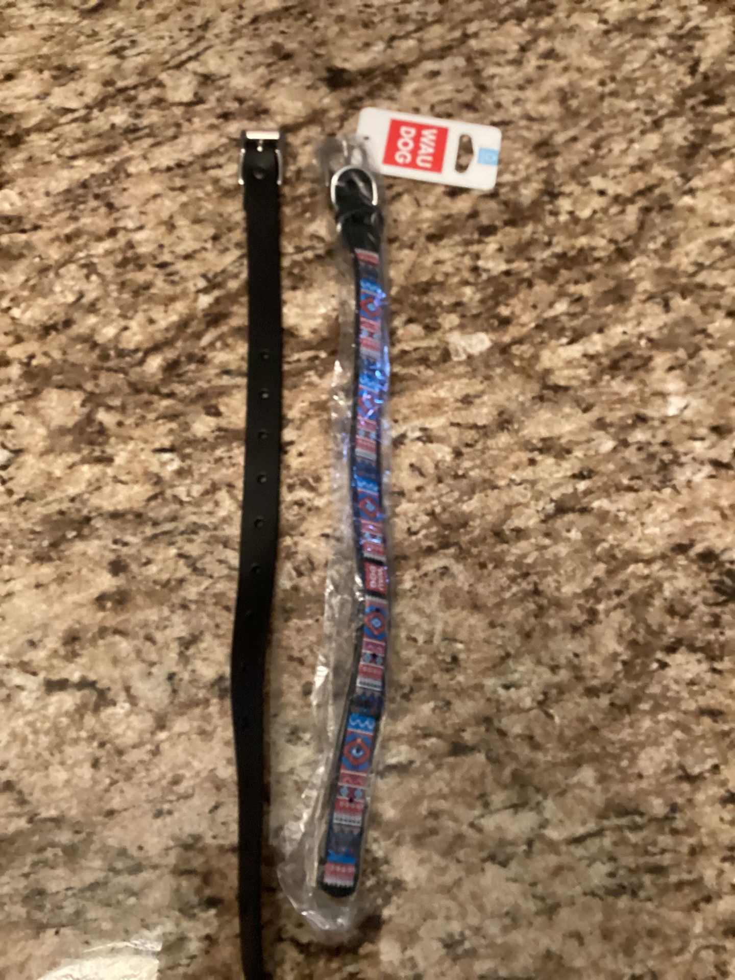 Two Leather Dog Collars