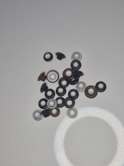 5mm 6mm Mixed Black White Brown Eyelets 29 Count Leathercraft Sewing Craft