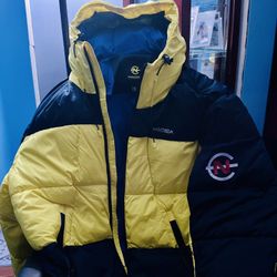 Vintage Mens Competition Nautica Color-Blocked from 1996 Puffer Jacket Size XXL New (Unworn). 