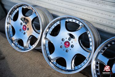 Joiwa JDM Chrome Multi-Piece Wheels Set
