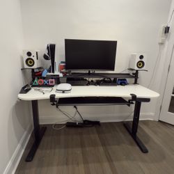 Adjustable Gaming Desk And Monitor Stand