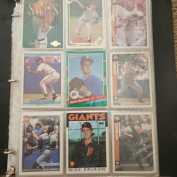 Old Sports trading cards binder