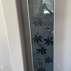 Tall Cabinet black/glass Door 16”x10 1/2”x79”