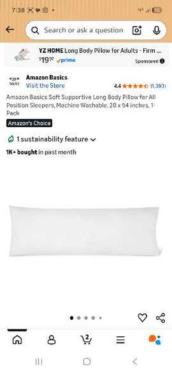 Body pillow  20x54