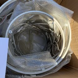 Metal Bird & Vine Accent Table with Glass Top – NEW (Open Box)