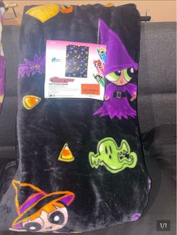 Power puff girls Halloween blanket
