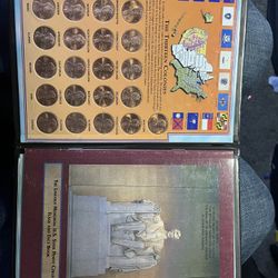 The Lincoln Memorial U.S. State Penny Collection Flag And Facts Book 