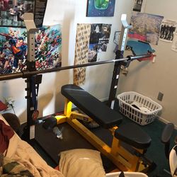 Bench Press Bar And Rack