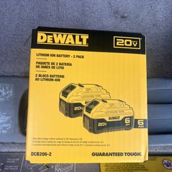dewalt battery 6.0 Pack  V20