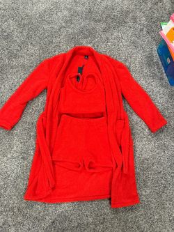 3 Piece Fashion Nova Soft Fuzzy PJ Robe Set