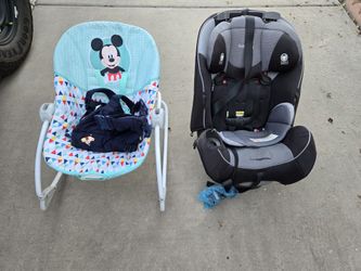 Baby gear bundle Mickey bouncer plus car seat And Disney Baby Carrier