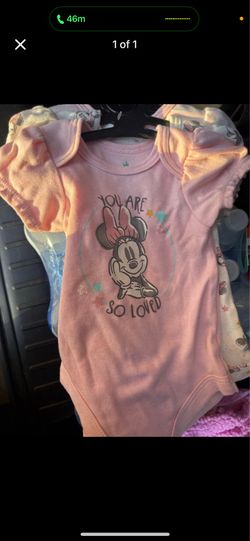 3 pack Minnie Mouse onesies