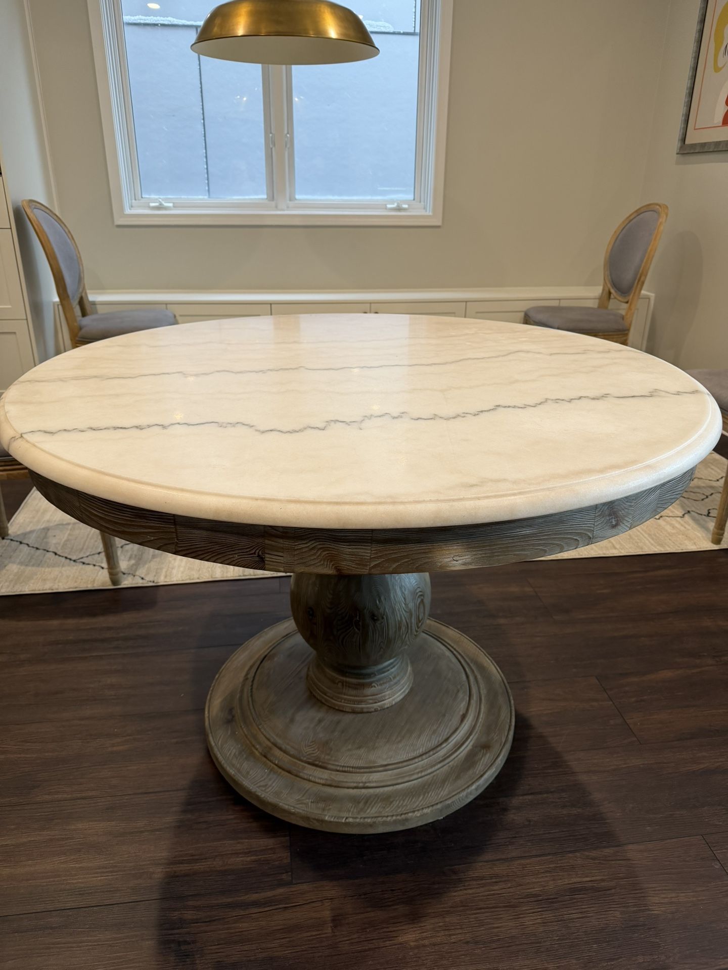 Arhaus Marble Top 47” Dining Table