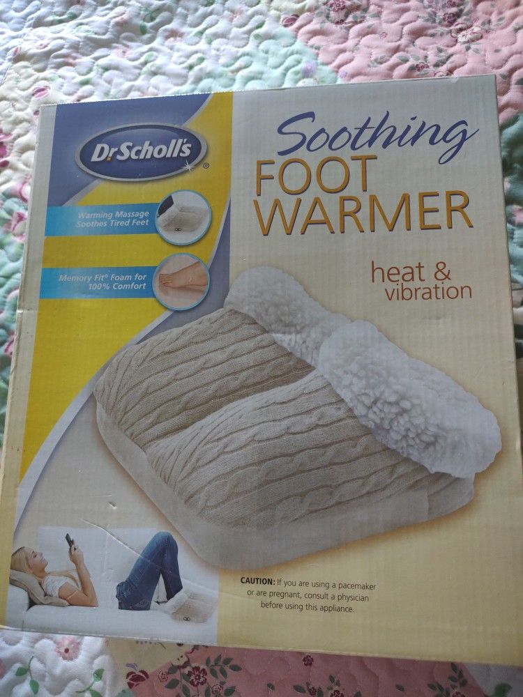 Dr. Scholl's Soothing Foot Warmer WITH Heat & Vibration 