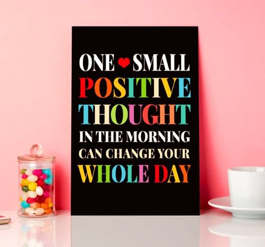 Inspirational Multicolor Desk Art