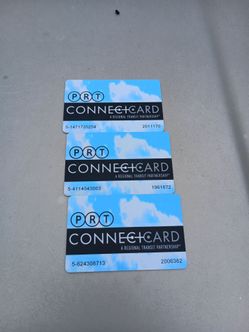 PRT ConnectCard Transit Cards – Lot of 3