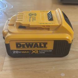 Dewalt 20v MAX XR Lithium Ion Battery