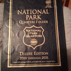National Park Gold Plated Coins In The Folder
