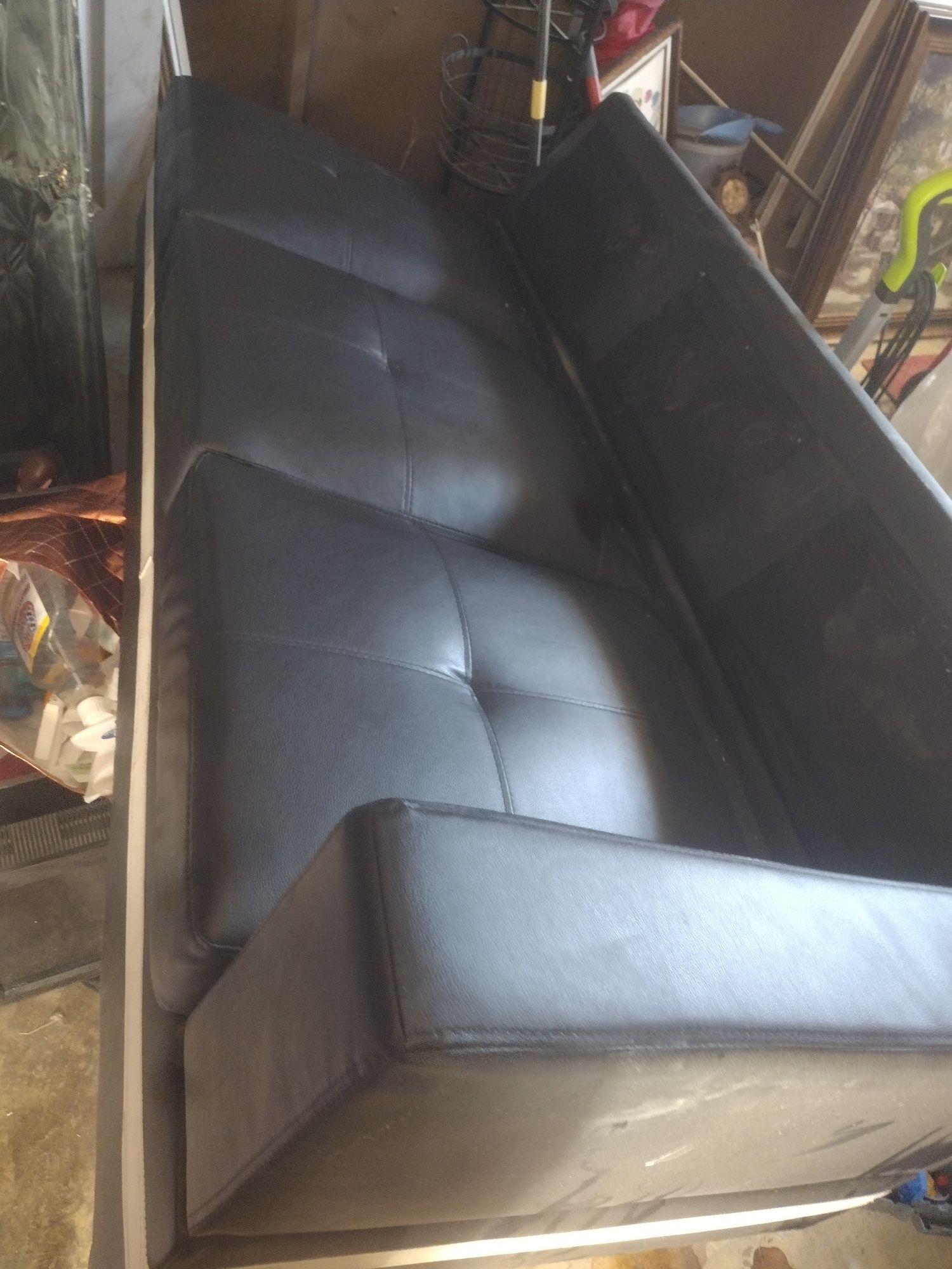 Black Leather Couch