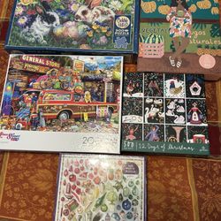 5 BRAND NEW PUZZLES 