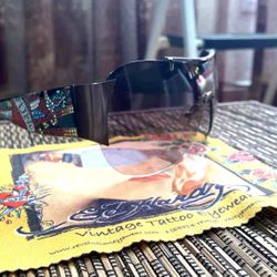 🕶️ Ed Hardy EHS003 Gunmetal Rimless Sunglasses 