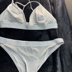H&M Silver Bikini Set