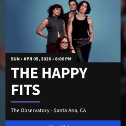 2 Tickets to Happy Fits Easter Sunday Costa Mesa Observatory