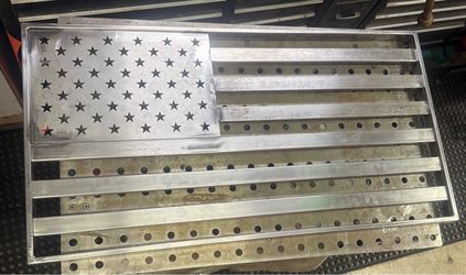 Metal American Flag