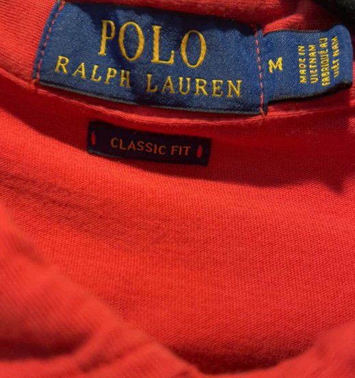 Men's Red Ralph Lauren Polo Shirt Size Medium 