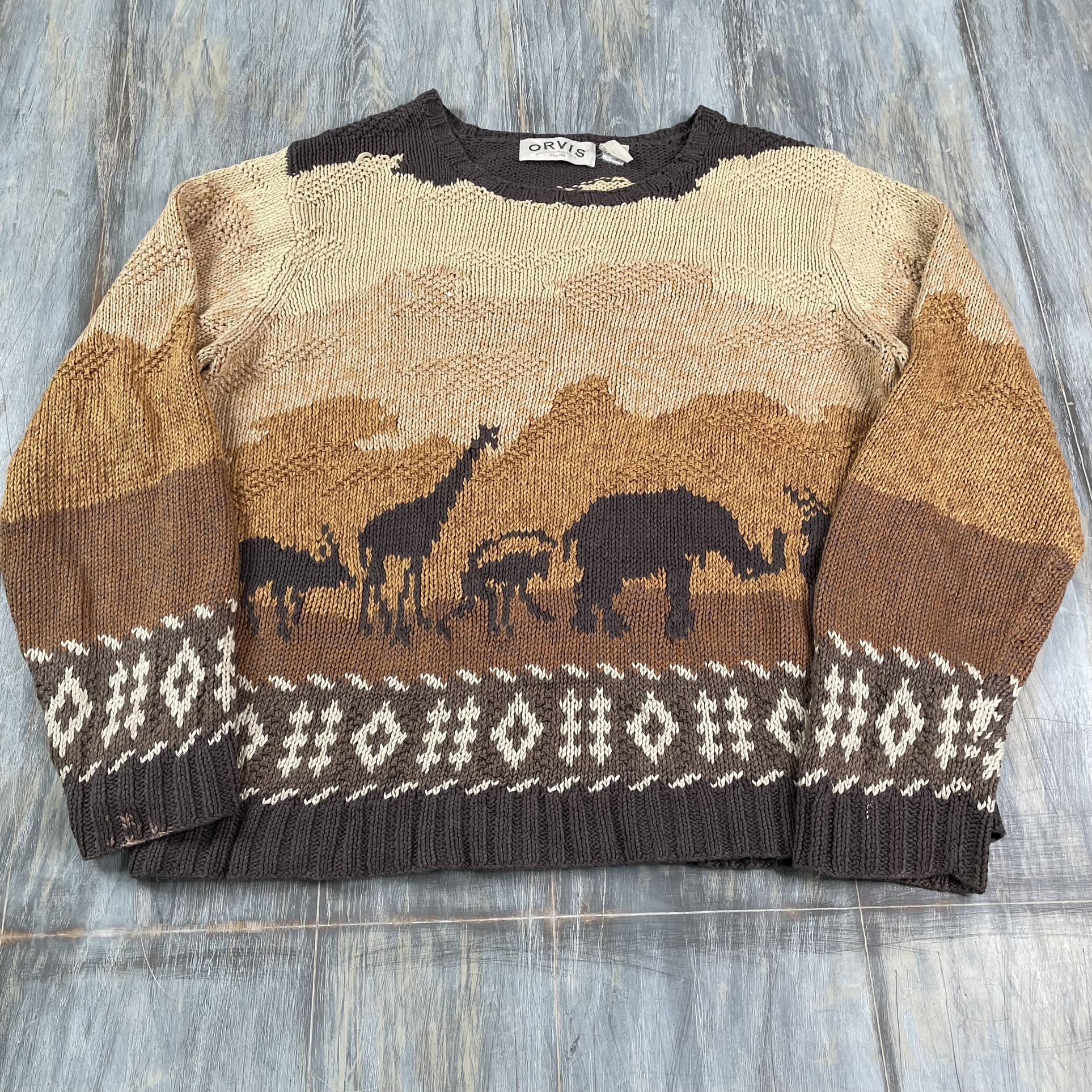 Vintage Orvis Safari Sweater 