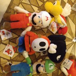 Brand New Super Mario Plushs 12 Each