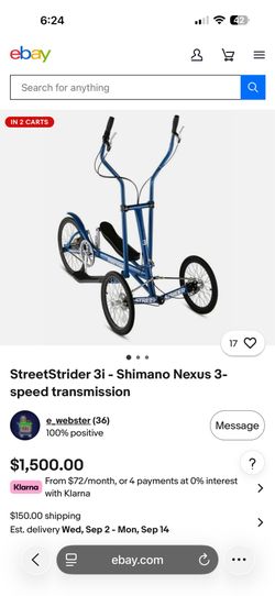 StreetStrider 3i - Shimano Nexus 3-speed transmission