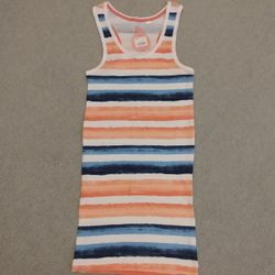 BRAND NEW WITH TAG LADIES SO RIBBED STRIPE RACERBACK COTTON TANK TOP SIZE MEDIUM 