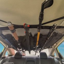 Ceiling Storage Net with Fishing Rod Holders