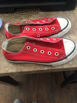 Red converse, size 13 kids