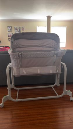 Baby Bassinet with Canopy and Wheels