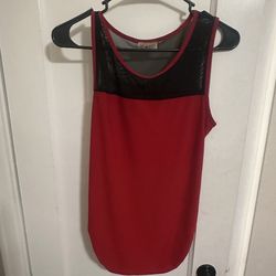 Women’s small red and black shirt